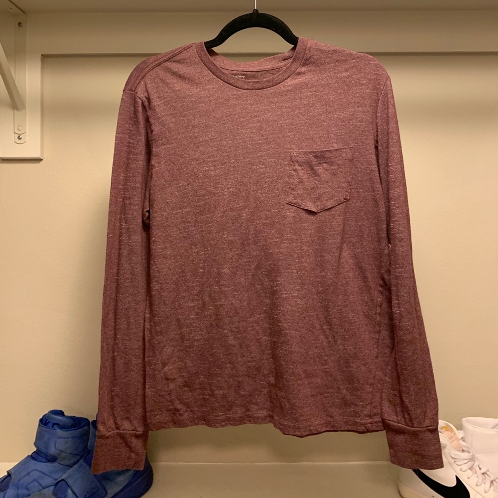 Heathered Maroon Longsleeve